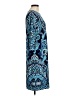Chico's Paisley Blue Casual Dress Size Med (1) - photo 4