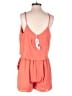 Naked Zebra Color Block Orange Romper Size M - photo 2