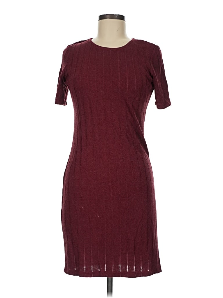 Pre-owned Lumiere Casual Dress In Burgundy