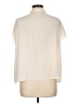 Assorted Brands 100% Polyester Ivory Short Sleeve Blouse Size L - photo 2