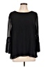 Hobbs London 100% Polyester Black 3/4 Sleeve Blouse Size 10 - photo 1