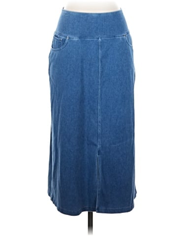 Women With Control Denim Skirt (view 1)