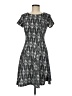 AGB Print Gray Casual Dress Size 6 - photo 1