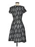AGB Print Gray Casual Dress Size 6 - photo 2