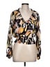 Stem & Vine Gold 3/4 Sleeve Blouse Size L - photo 1