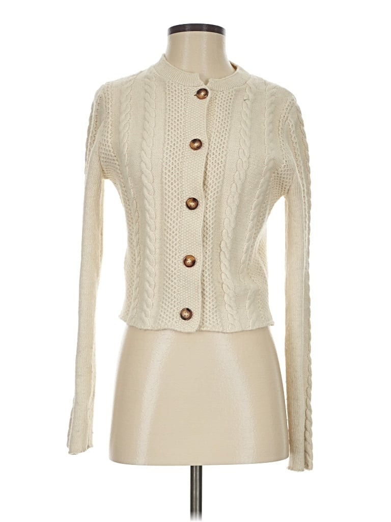 Pre-owned Mng Cardigan Sweater In Ivory