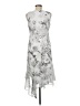 Calvin Klein 100% Polyester Gray Cocktail Dress Size 6 - photo 2