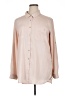 Calvin Klein 100% Polyester Solid Tan Long Sleeve Blouse Size XL - photo 1