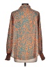 Unbranded Print Orange Long Sleeve Blouse Size L - photo 2