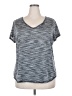 Xersion 100% Polyester Gray Active T-Shirt Size 2X - photo 1