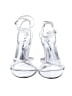 Nina 100% Leather Silver Wedges Size 7 1/2 - photo 2