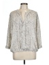 Vince Camuto 100% Polyester Animal Print Ivory 3/4 Sleeve Blouse Size L - photo 1