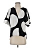 Worthington 100% Polyester Black Short Sleeve Blouse Size S - photo 1