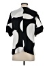 Worthington 100% Polyester Black Short Sleeve Blouse Size S - photo 2