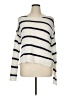 Moon & Madison Stripes White Pullover Sweater Size XL - photo 1