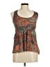 Cache 100% Nylon Orange Sleeveless Top Size S - photo 1