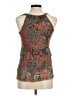 Cache 100% Nylon Orange Sleeveless Top Size S - photo 2