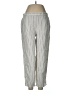 Theory Stripes Silver Casual Pants Size 8 - photo 1