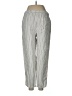 Theory Stripes Silver Casual Pants Size 8 - photo 2