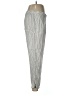 Theory Stripes Silver Casual Pants Size 8 - photo 4