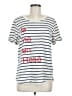 Sol Angeles Stripes White Short Sleeve T-Shirt Size M - photo 1
