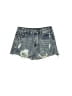 Dance & Marvel 100% Cotton Hearts Blue Denim Shorts Size S - photo 1