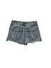 Dance & Marvel 100% Cotton Hearts Blue Denim Shorts Size S - photo 2