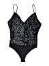 rue21 100% Polyester Black Bodysuit Size XL - photo 1