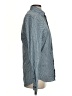 Express Polka Dots Blue Long Sleeve Button-Down Shirt Size S - photo 4