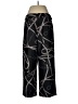Alberto Makali 100% Polyester Graphic Black Casual Pants Size 8 - photo 2