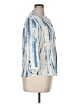 New Directions 100% Rayon Graphic Tie-dye Blue 3/4 Sleeve Blouse Size XL - photo 4