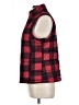 Natural Reflections 100% Polyester Plaid Red Vest Size L - photo 5