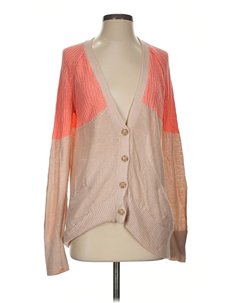 Pre-owned American Eagle Outfitters Cardigan Sweater In Tan