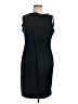 Zara Basic Solid Black Cocktail Dress Size L - photo 1