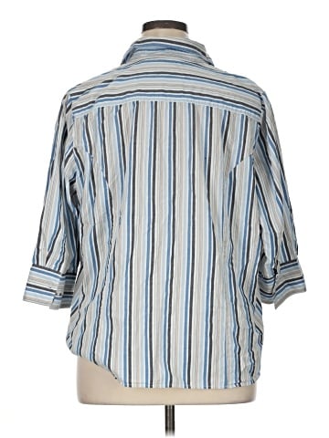 Riders by Lee 3/4 Sleeve Button-Down Shirt (view 2)
