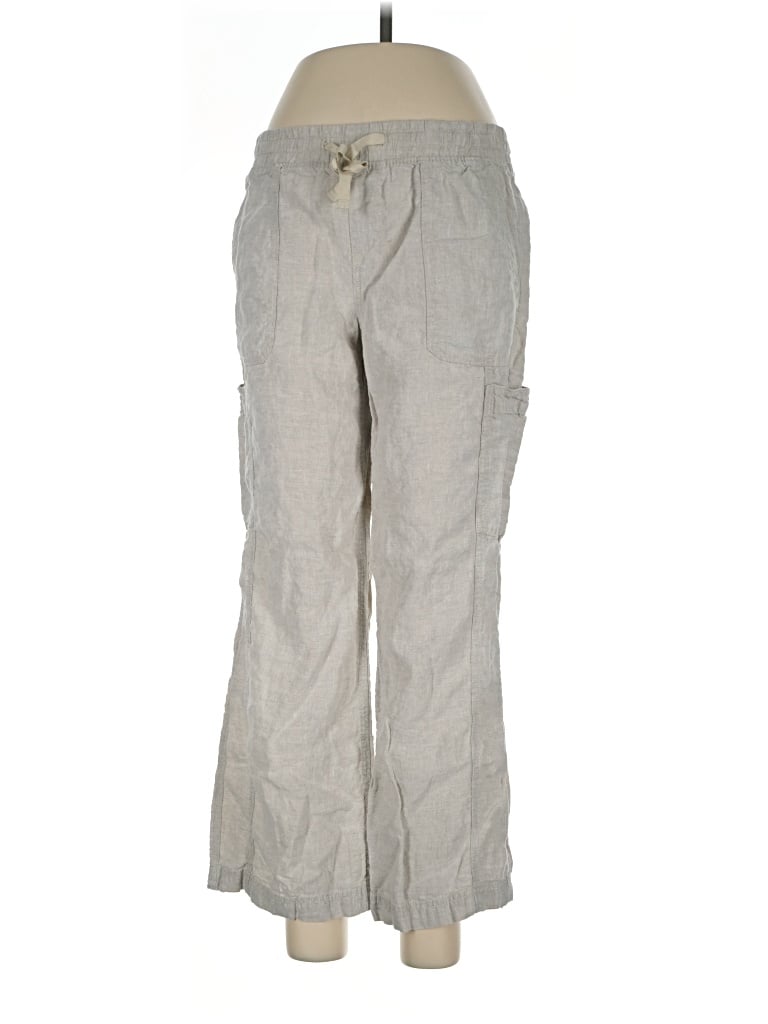 Pre-owned L.l.bean Linen Pants In Gray