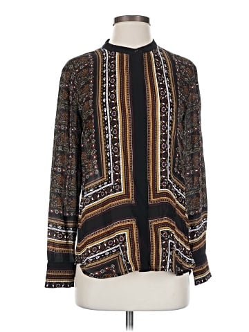 A.L.C. Long Sleeve Silk Top (view 1)