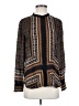 A.L.C. 100% Silk Brown Long Sleeve Silk Top Size 2 - photo 1