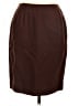 Ann Taylor 100% Wool Solid Brown Wool Skirt Size 12 - photo 1