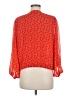 Banana Republic 100% Polyester Red Long Sleeve Blouse Size M - photo 2