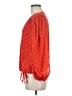 Banana Republic 100% Polyester Red Long Sleeve Blouse Size M - photo 5