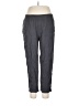 Caslon Solid Gray Linen Pants Size L - photo 1