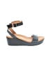 Gentle Souls 100% Leather Gray Wedges Size 7 1/2 - photo 1