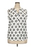 Talbots 100% Polyester Ivory Sleeveless Blouse Size 18 - photo 1