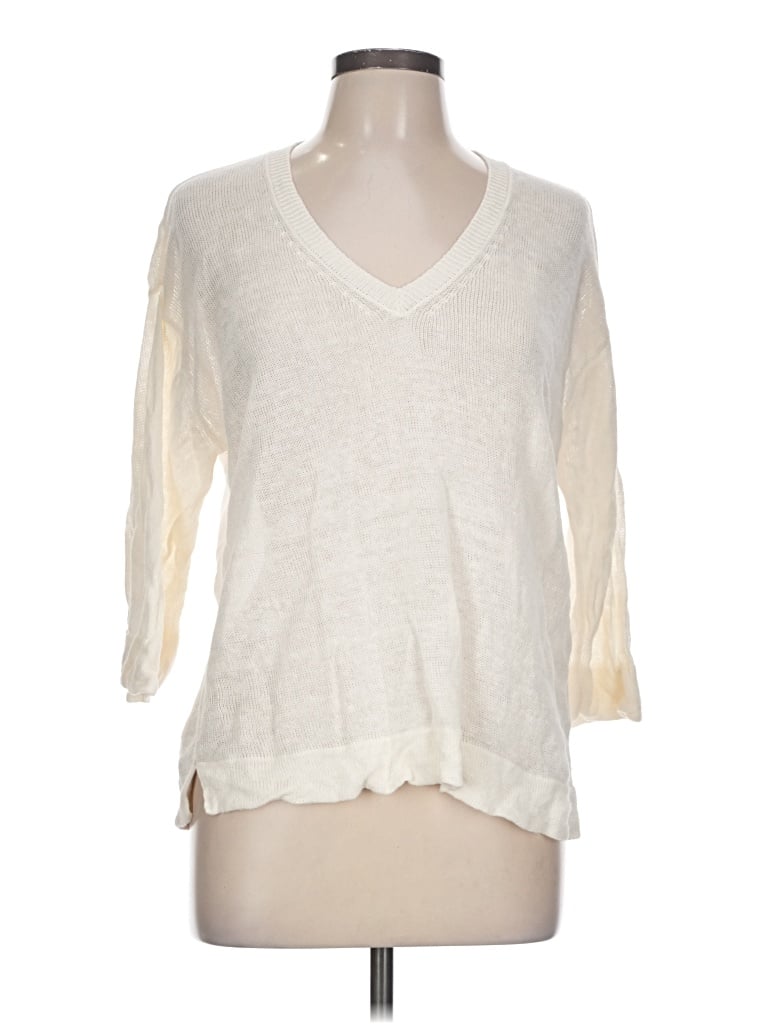 Pre-owned Gerard Darel 3/4 Sleeve T-shirt In Ivory