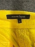 Nanette Lepore 100% Cotton Chevron-herringbone Yellow Shorts Size 8 - photo 3
