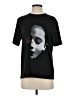 Shein 100% Polyester Print Black Short Sleeve T-Shirt Size XS - photo 1