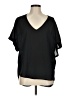 Miami Black Short Sleeve Blouse Size M - photo 1