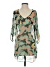 Volcom 100% Polyester Green 3/4 Sleeve Blouse Size S - photo 1