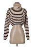 Lulus 100% Cotton Stripes Tan Turtleneck Sweater Size S - photo 1